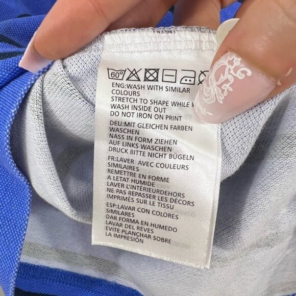 Gant by Michael Bastian Stripe Polo Shirt Blue White Men Size Medium - Picture 6 of 7